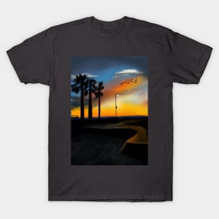 sunset beach T-Shirt